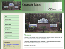 Tablet Screenshot of coppergateestates.com